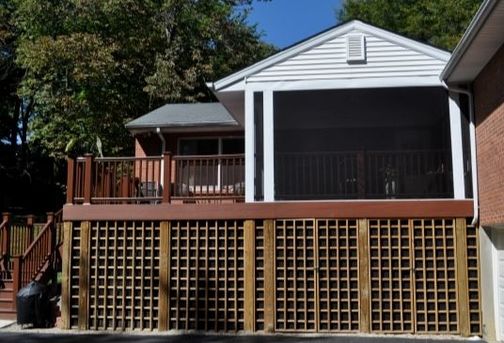 wood deck screen porches